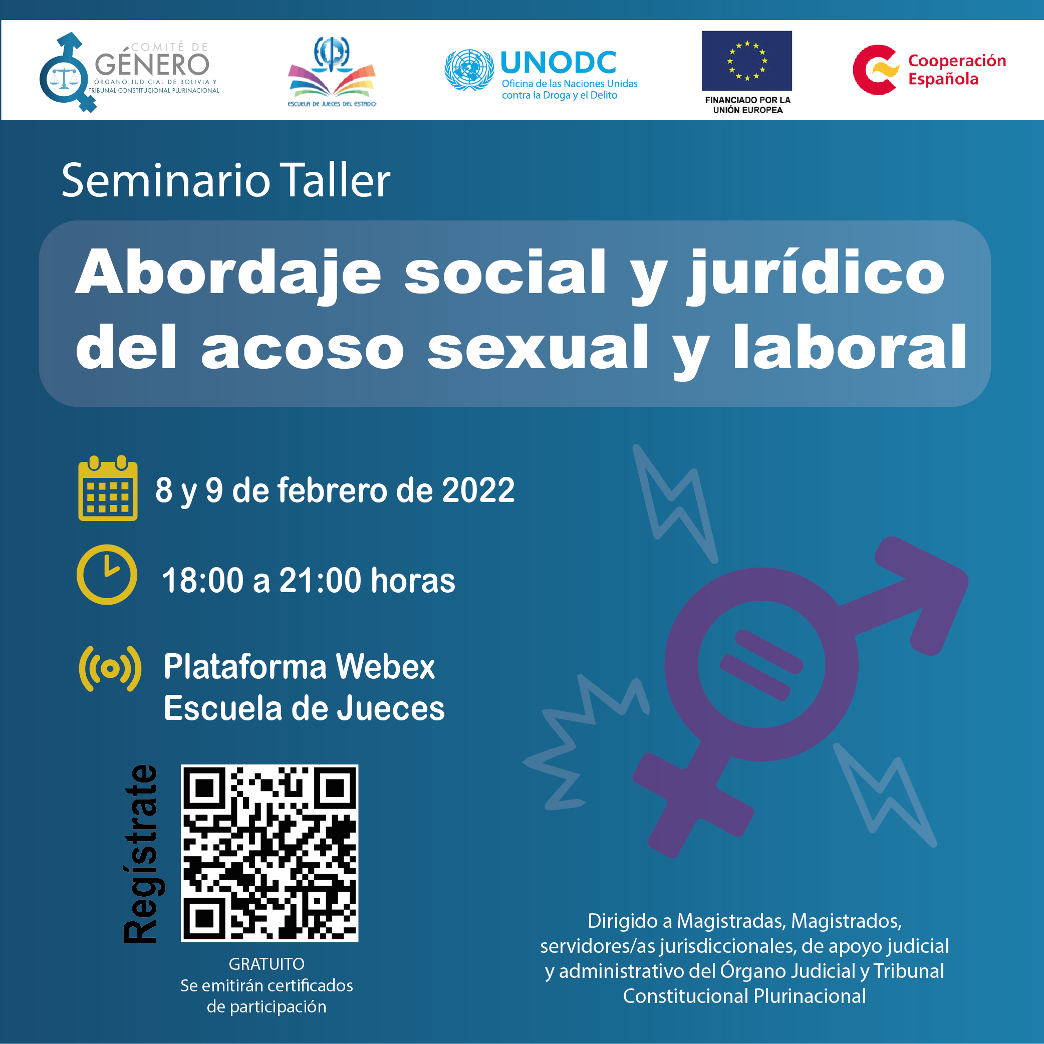 SEMINARIO TALLER ABORDAJE SOCIAL Y JURÍDICO DEL ACOSO SEXUAL Y LABORAL