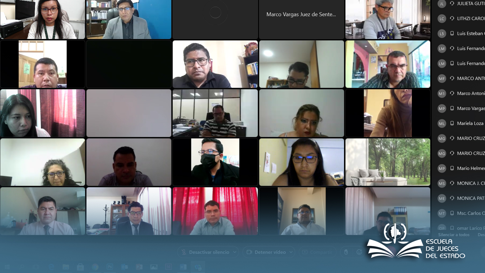 JUECES DE RECIENTE DESIGNACIÓN RECIBEN CURSO DE INDUCCIÓN A LA FUNCIÓN JURISDICCIONAL EN EL ÁREA ORDINARIA Y AGROAMBIENTAL