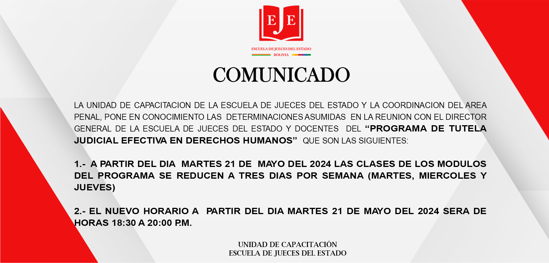 COMUNICADO  UCAP02/2024