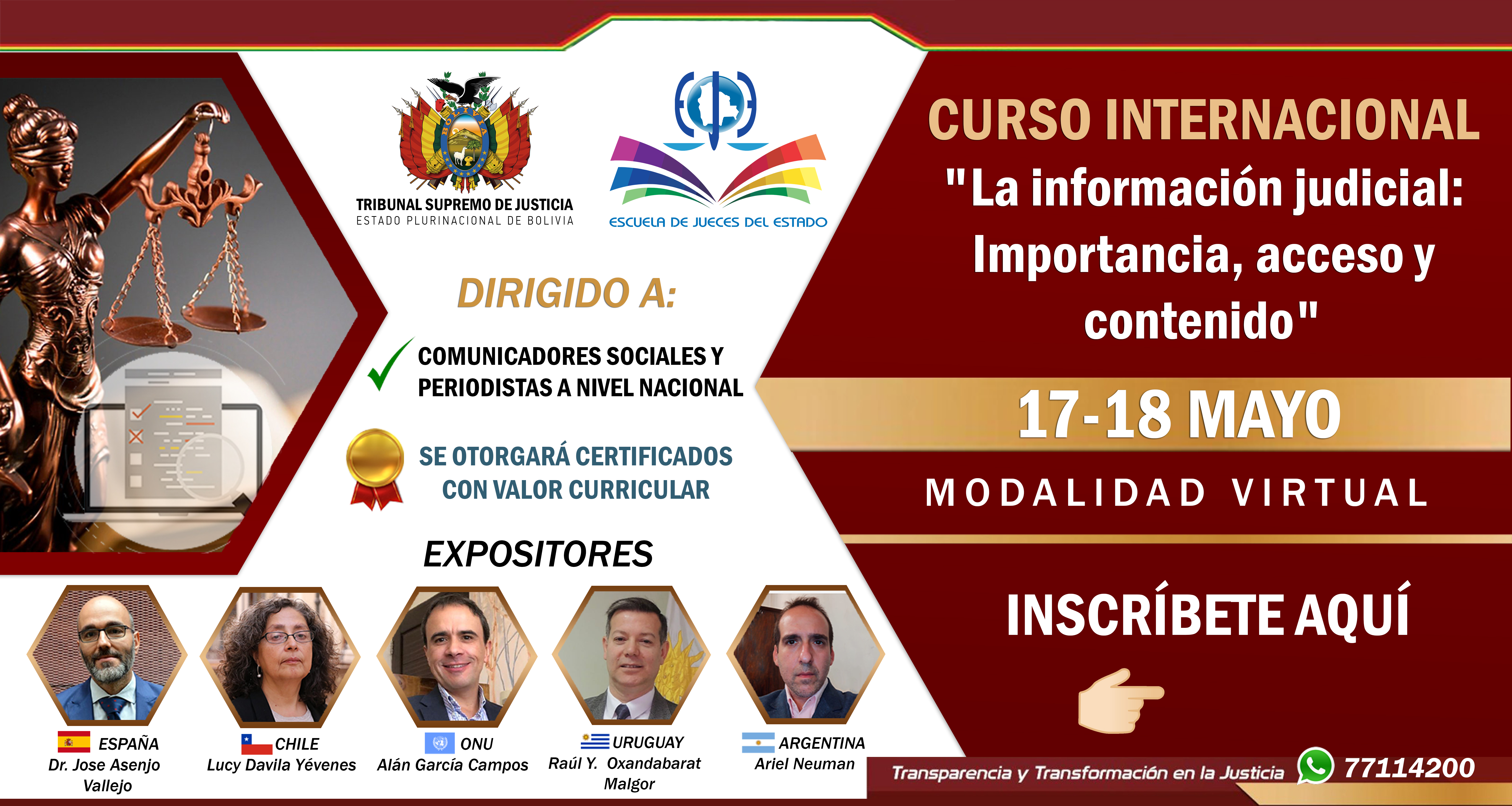 PERIODISTAS Y COMUNICADORES SOCIALES SON CAPACITADOS EN INFORMACIÓN JUDICIAL