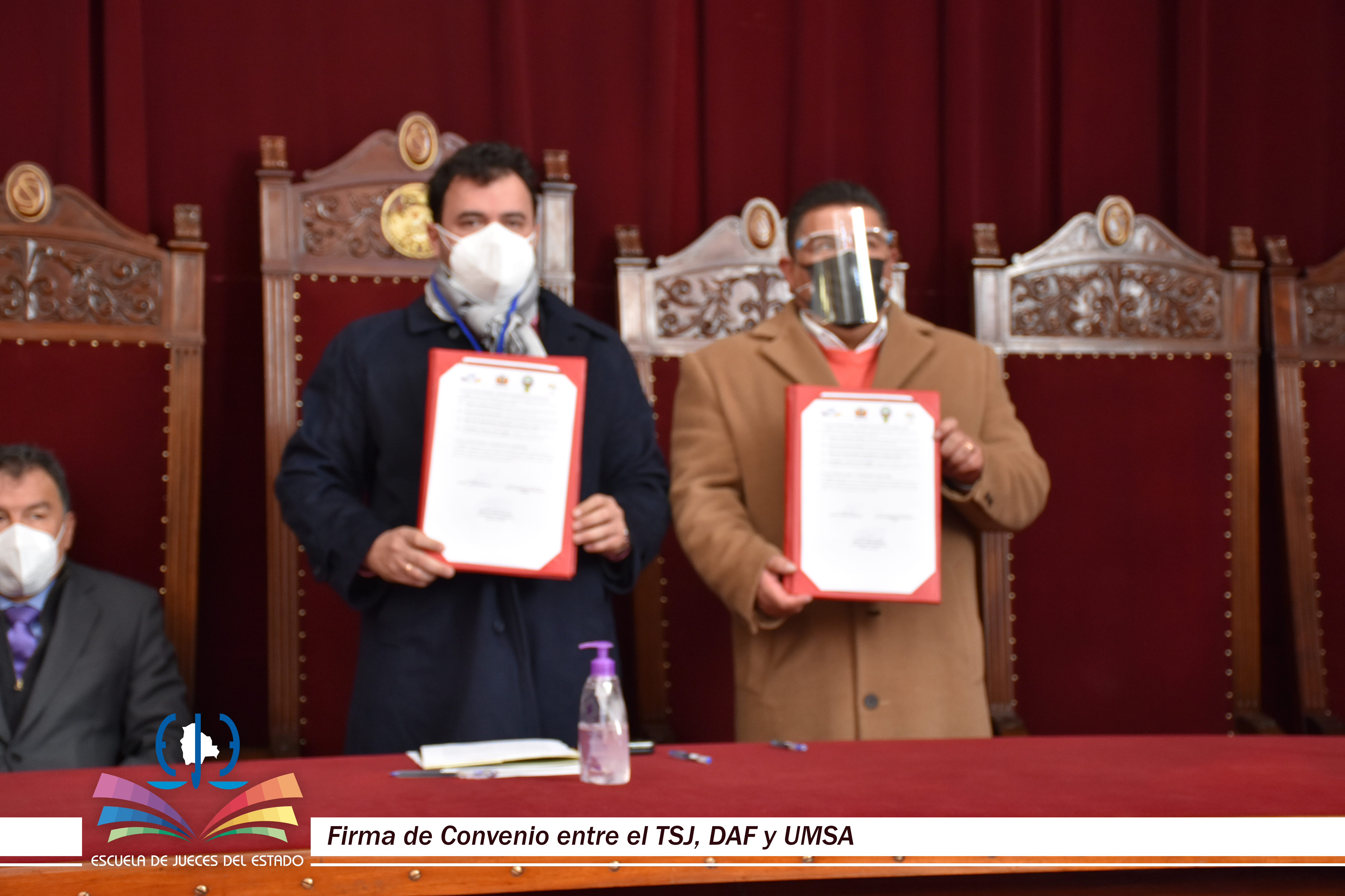 EJE PARTICIPA DEL ACTO DE SUSCRIPCIÓN DE CONVENIO ENTRE EL TSJ, DAF Y UMSA