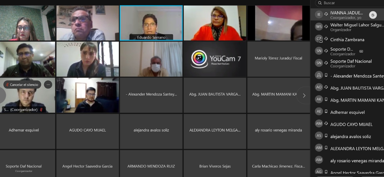 FISCALES DE MATERIA SON CAPACITADOS EN INFORMÁTICA PARA EL DESARROLLO DE AUDIENCIAS VIRTUALES